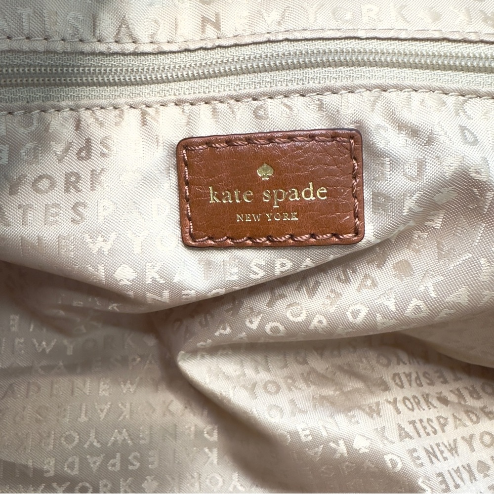 🌺 Kate Spade New York Oak Island Kaleigh Satchel Bag – Striped Canvas - Picture 9 of 10
